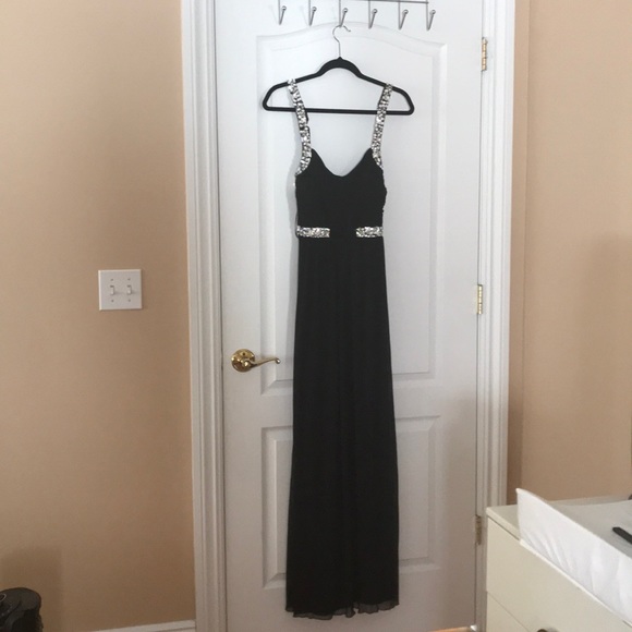 City Triangles Dresses & Skirts - Beautiful Black Long Prom dress Rhinestones